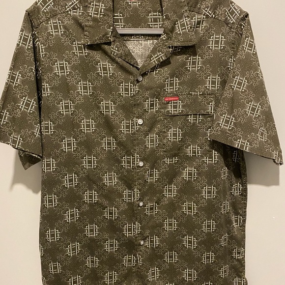 🤡BOGO🤡 LEVI’S Red Label 100% Cotton Button Up Surf Shirt - Mens M - Picture 4 of 8
